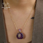 Collier diffuseur de parfum "Cérès" en pierres naturelles | Colliers | pierre naturelle bijoux