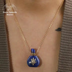 Collier diffuseur de parfum "Cérès" en pierres naturelles | Colliers | pierre naturelle bijoux