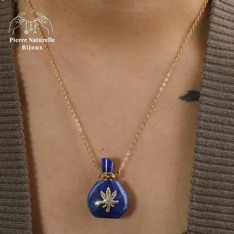 Collier diffuseur de parfum "Cérès" en pierres naturelles | Colliers | pierre naturelle bijoux
