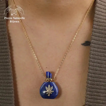 Collier diffuseur de parfum "Cérès" en pierres naturelles | Colliers | pierre naturelle bijoux