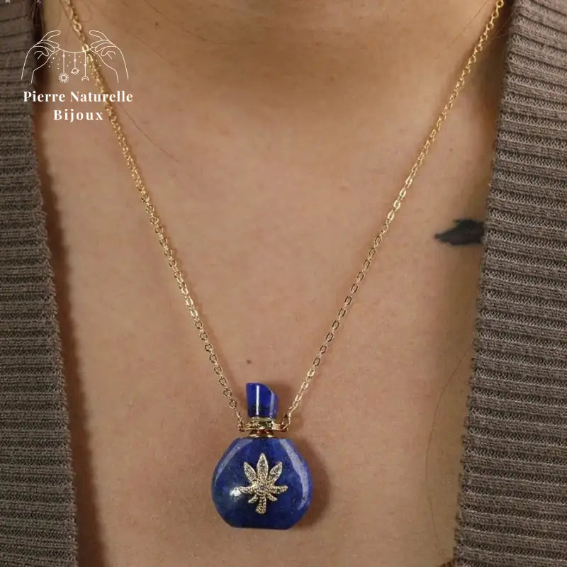 Collier diffuseur de parfum "Cérès" en pierres naturelles | Colliers | pierre naturelle bijoux