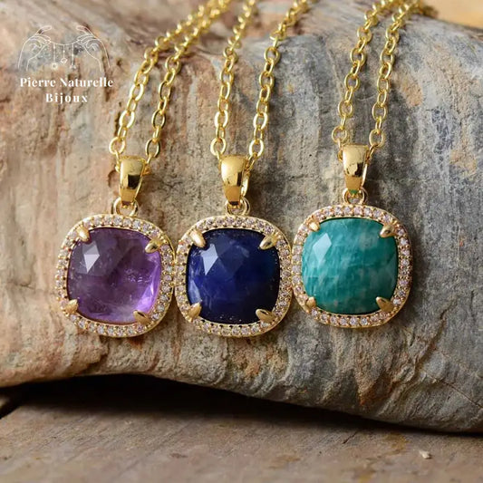 Collier "Divinité" en pierres naturelles | Colliers | pierre naturelle bijoux