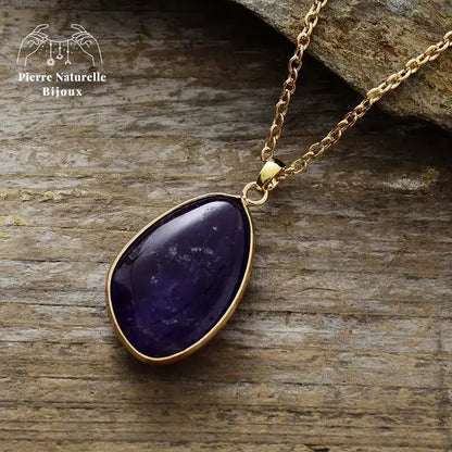 Collier "Égérie" en améthyste