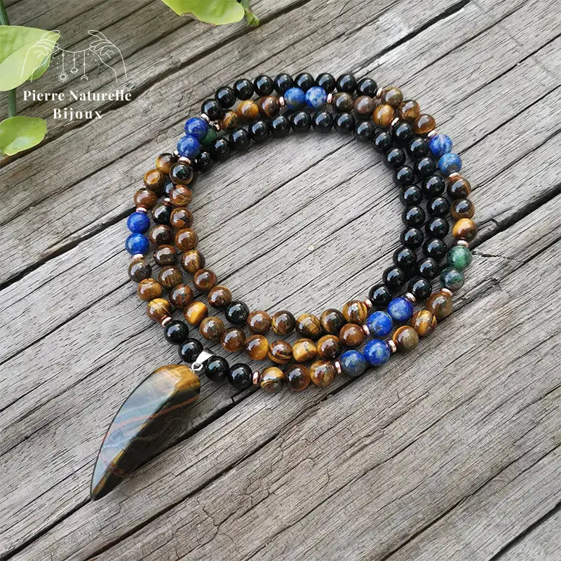 Collier "Profondeur" en pierres naturelles | Colliers | pierre naturelle bijoux