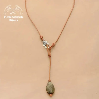 Collier "Transcendance" en Pyrite | Colliers | pierre naturelle bijoux