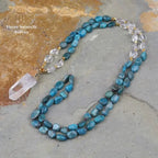 Collier "Motivation" en Quartz et Apatite | Colliers | pierre naturelle bijoux