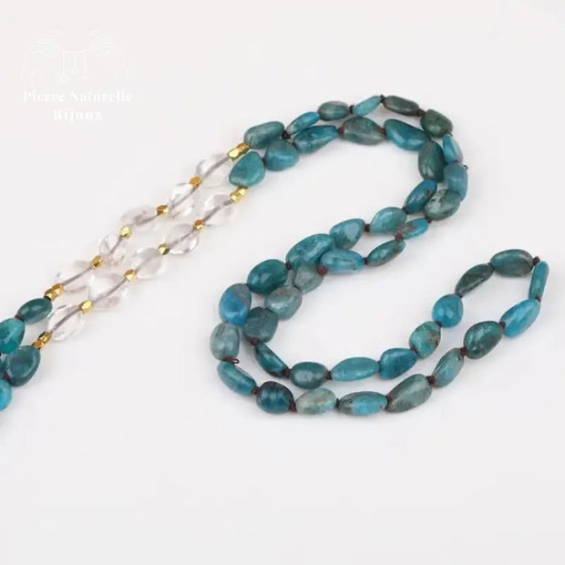 Collier "Motivation" en Quartz et Apatite | Colliers | pierre naturelle bijoux