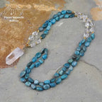 Collier "Motivation" en Quartz et Apatite | Colliers | pierre naturelle bijoux