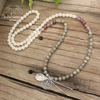 Collier "Constance" en Quartz, Labradorite et Améthyste | Colliers | pierre naturelle bijoux