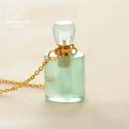 Collier diffuseur de parfum en Aventurine verte