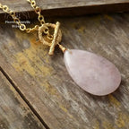 Collier "Passion" en Quartz rose | Colliers | pierre naturelle bijoux