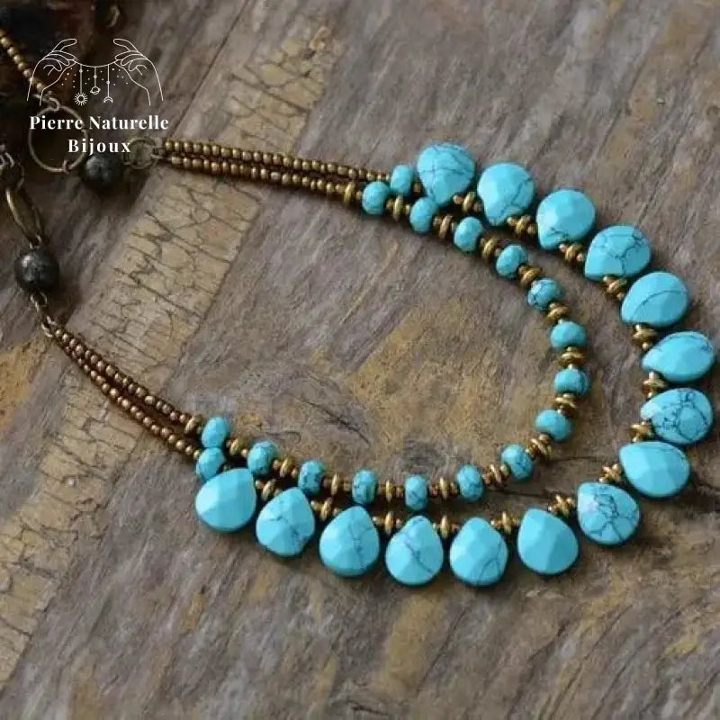 Collier en Turquoise | Colliers | pierre naturelle bijoux