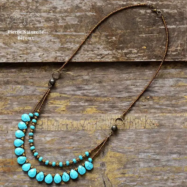 Collier en Turquoise | Colliers | pierre naturelle bijoux