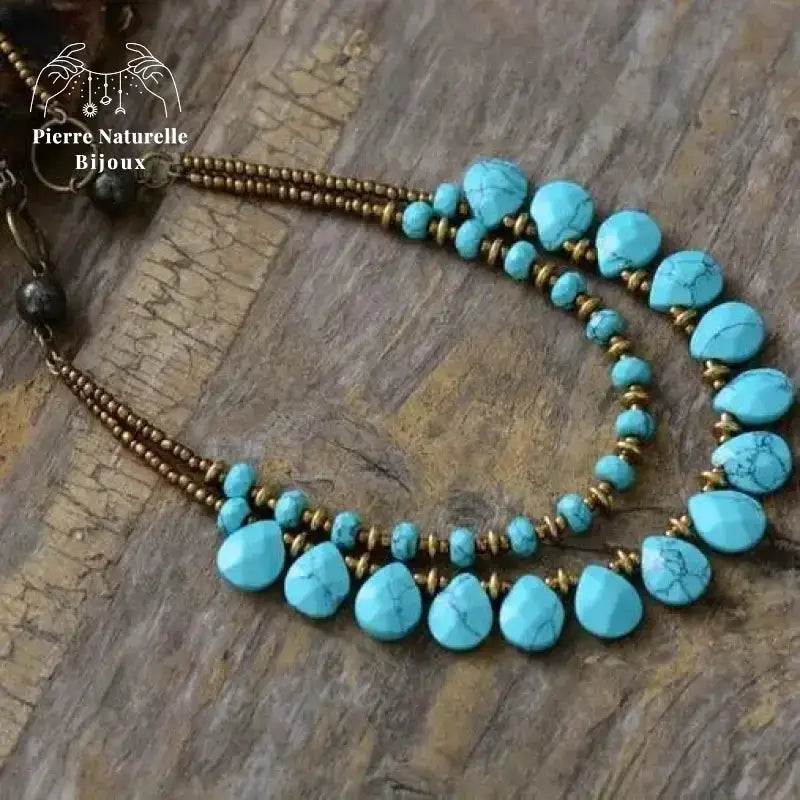 Collier en Turquoise | Colliers | pierre naturelle bijoux