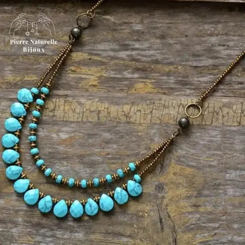 Collier en Turquoise | Colliers | pierre naturelle bijoux