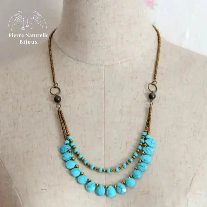 Collier en Turquoise | Colliers | pierre naturelle bijoux