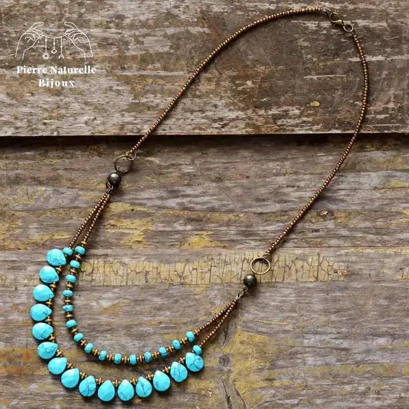Collier en Turquoise | Colliers | pierre naturelle bijoux