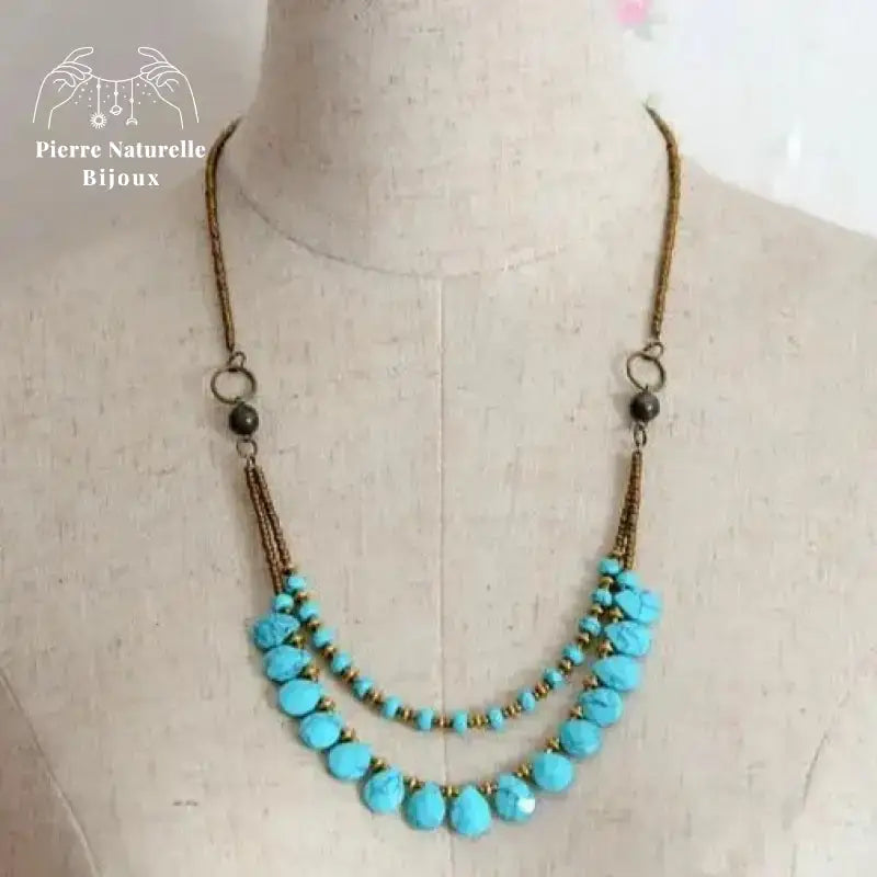 Collier en Turquoise | Colliers | pierre naturelle bijoux
