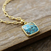 Collier "Eiréné" en Turquoise