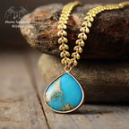 Collier "Exquis" en Turquoise | Colliers | pierre naturelle bijoux
