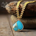 Collier "Exquis" en Turquoise | Colliers | pierre naturelle bijoux