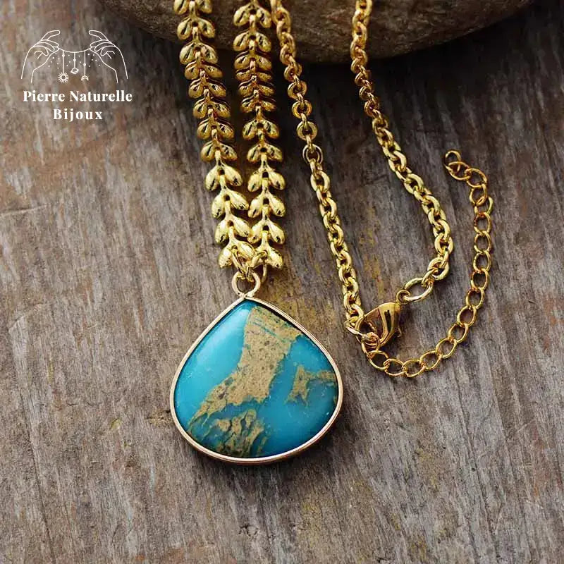 Collier "Exquis" en Turquoise | Colliers | pierre naturelle bijoux