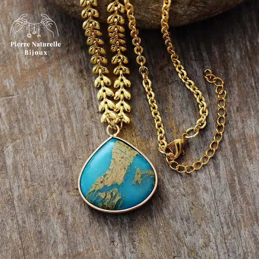 Collier "Exquis" en Turquoise | Colliers | pierre naturelle bijoux