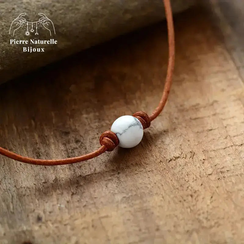 Collier "Succès" en Howlite