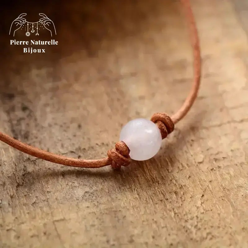 Collier "Succès" en Quartz rose