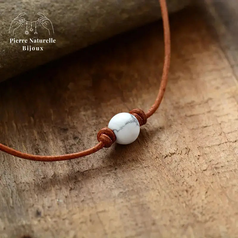 Collier "Succès" en Howlite