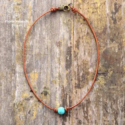 Collier "Succès" en Turquoise / Quartz rose / Howlite | Colliers | pierre naturelle bijoux